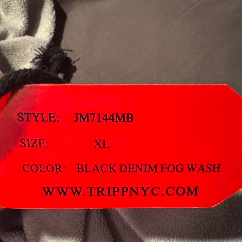 Tripp NYC Black Denim Fog Wash Pants - Picture 7 of 8